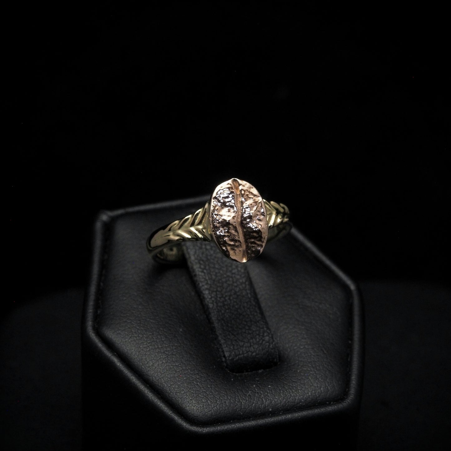 Coffee Bean Ring - 14k Solid Gold
