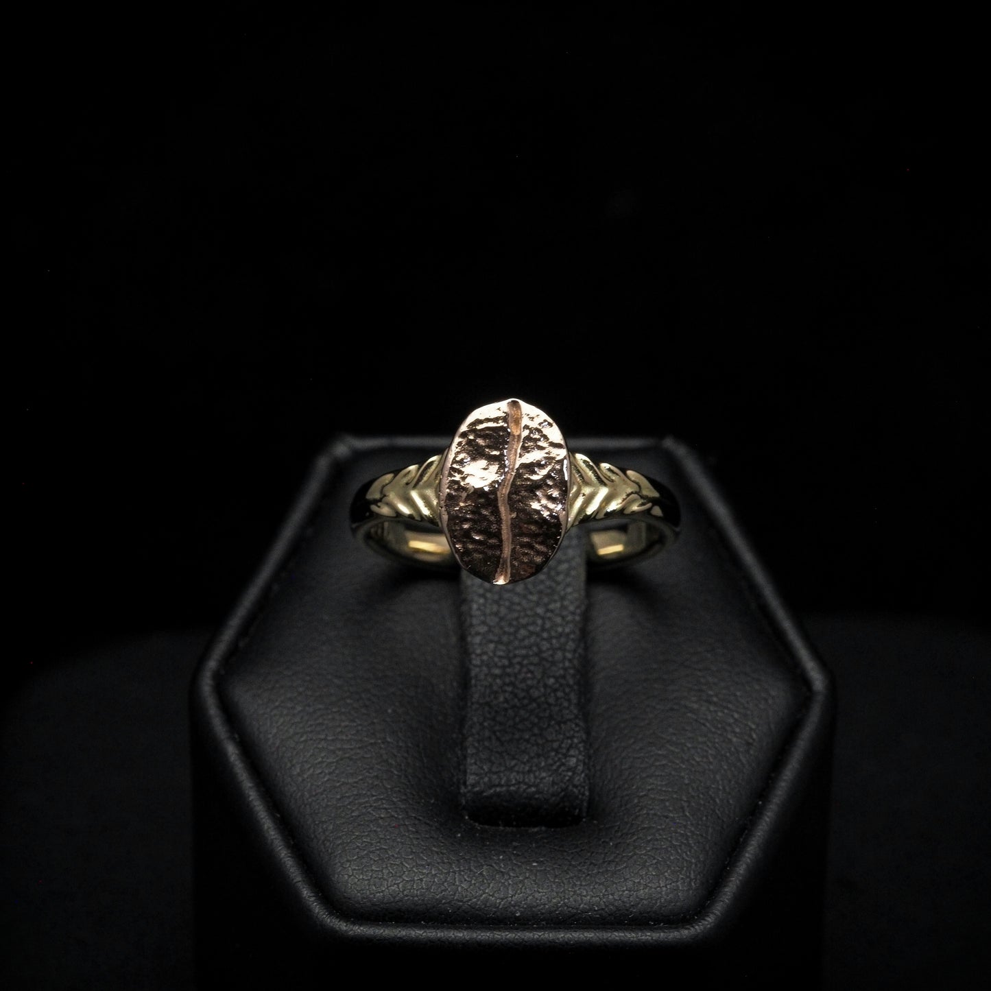Coffee Bean Ring - 14k Solid Gold
