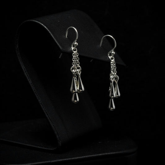 Triple Droplet Cluster Earrings
