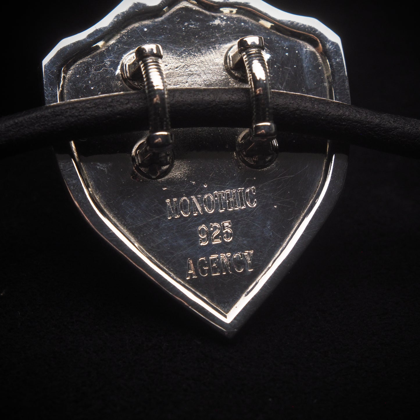 Custom Storm Leather Necklace with Two-Tone Beads