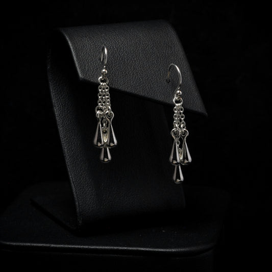 Triple Droplet Cluster Earrings