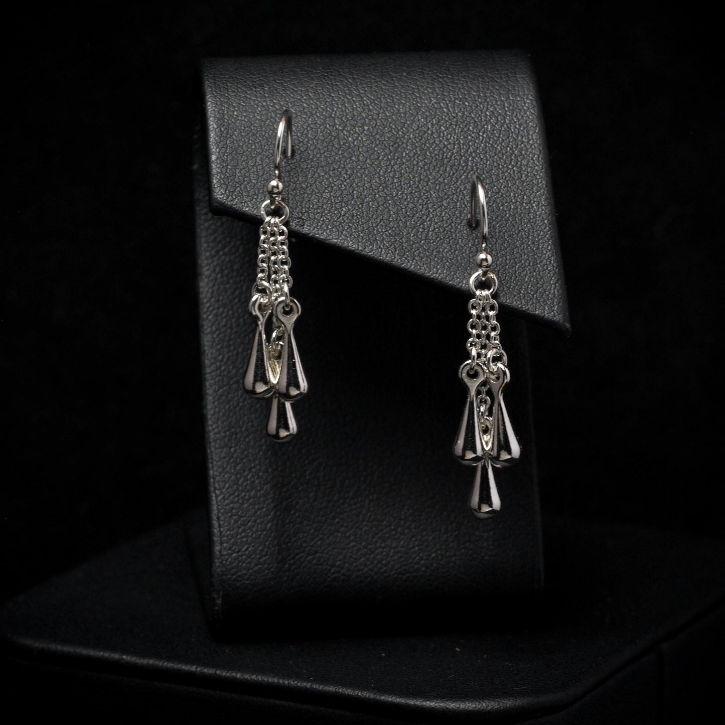 Triple Droplet Cluster Earrings