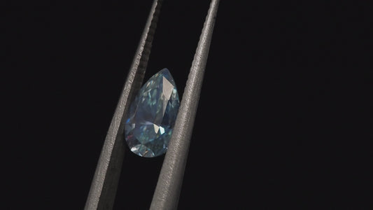 Sky Blue Moissanite Pear